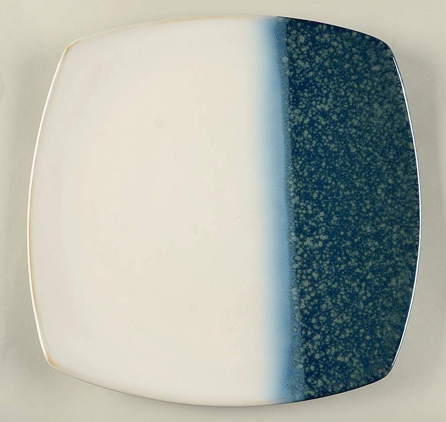 Metallics Blue Square Dinner Plate by Sango-1