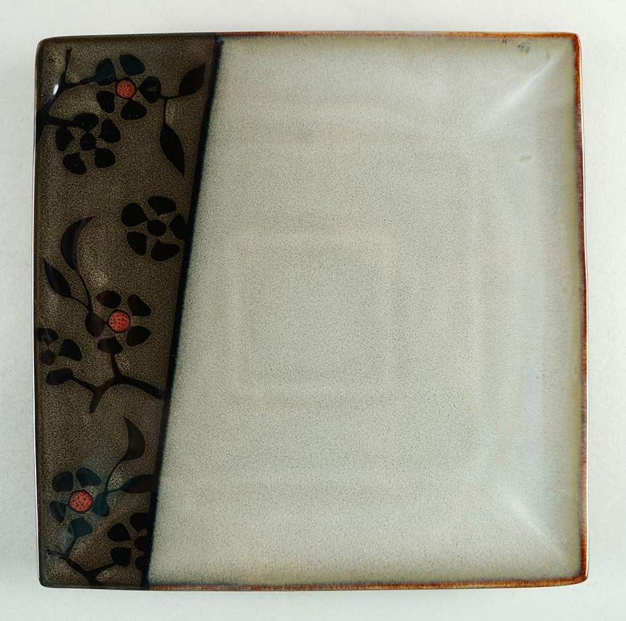 Bordeaux Black Square Dinner Plate by Sango-1