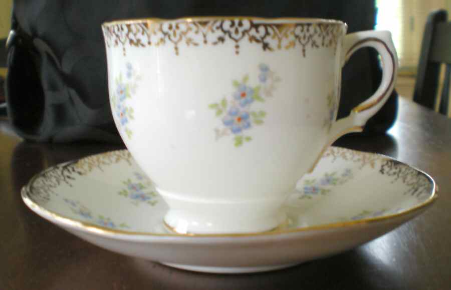 1462 Footed Cup & Saucer Set by Salisbury-1