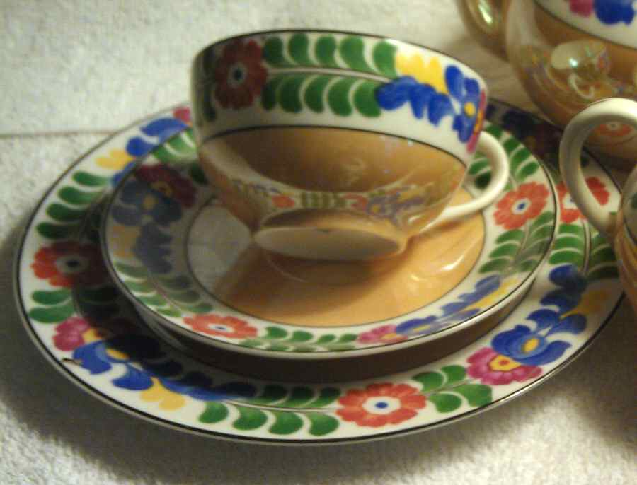SCH683 Flat Cup & Saucer Set by Schumann - Bavaria-1
