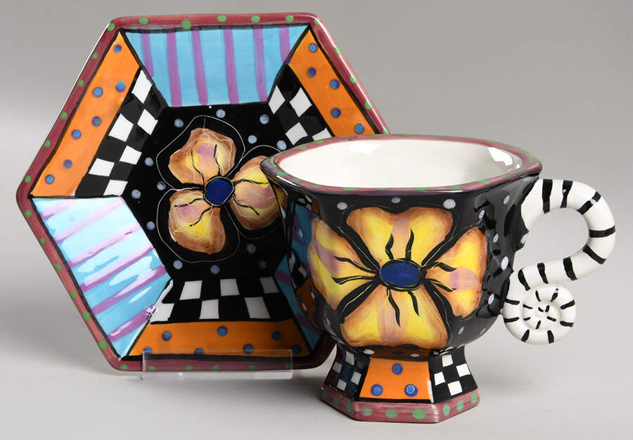 S2D2 Footed Cup & Saucer Set by Studio Designworks-1