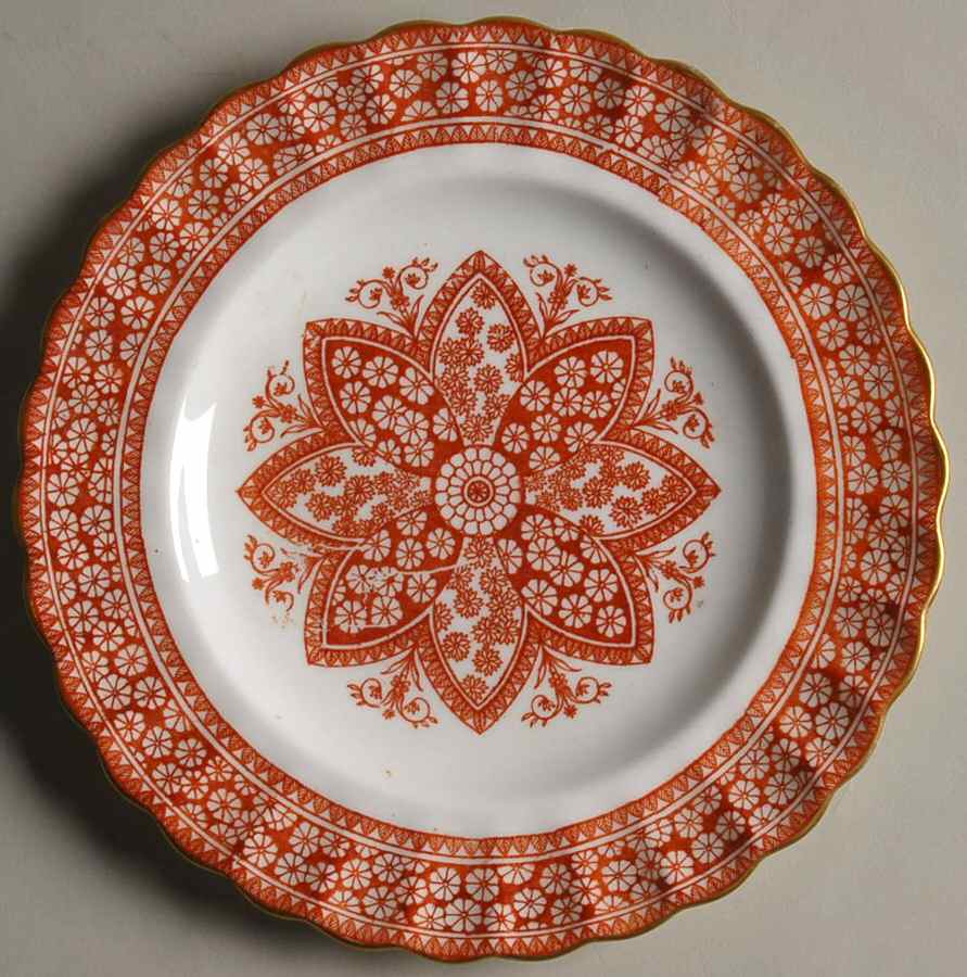 Primrose Orange Salad Plate by Spode-1
