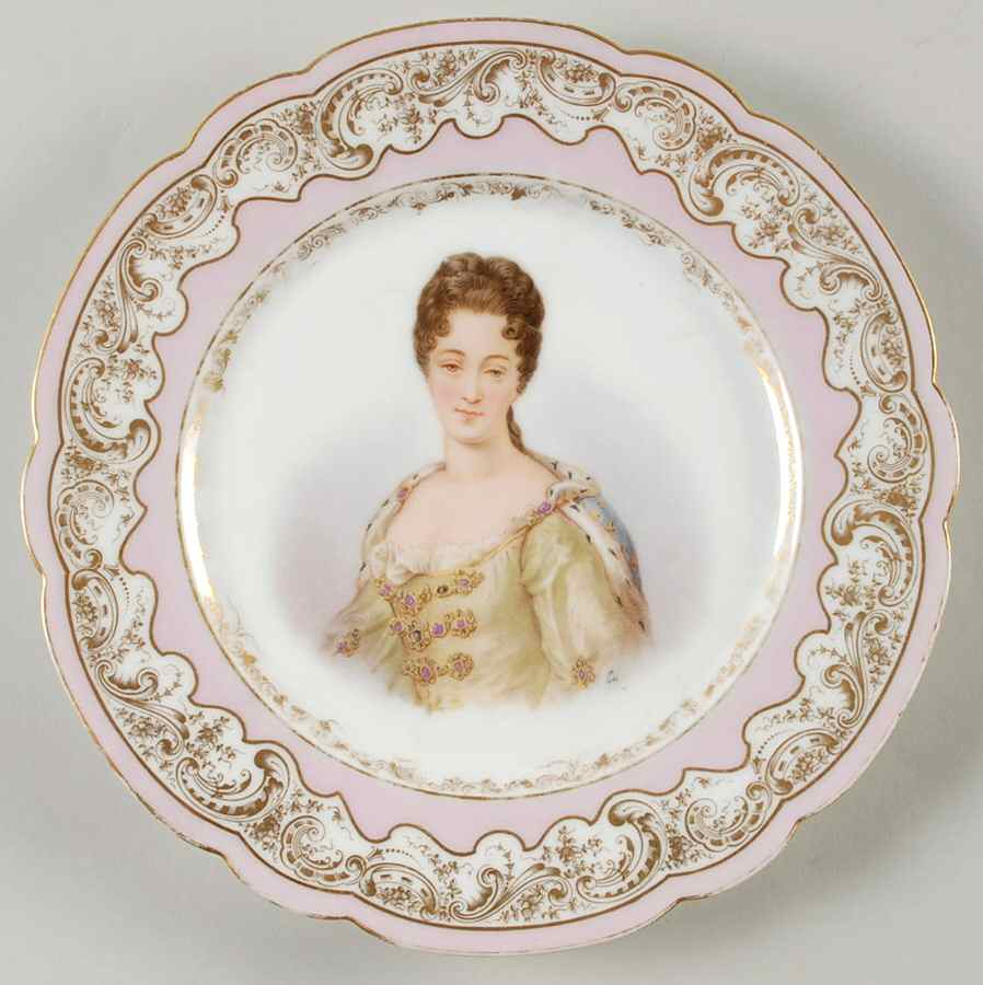 SPF43 Dinner Plate by Sevres Porcelain (France)-1