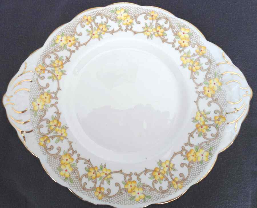 1726 Handled Cake Plate by Salisbury-1