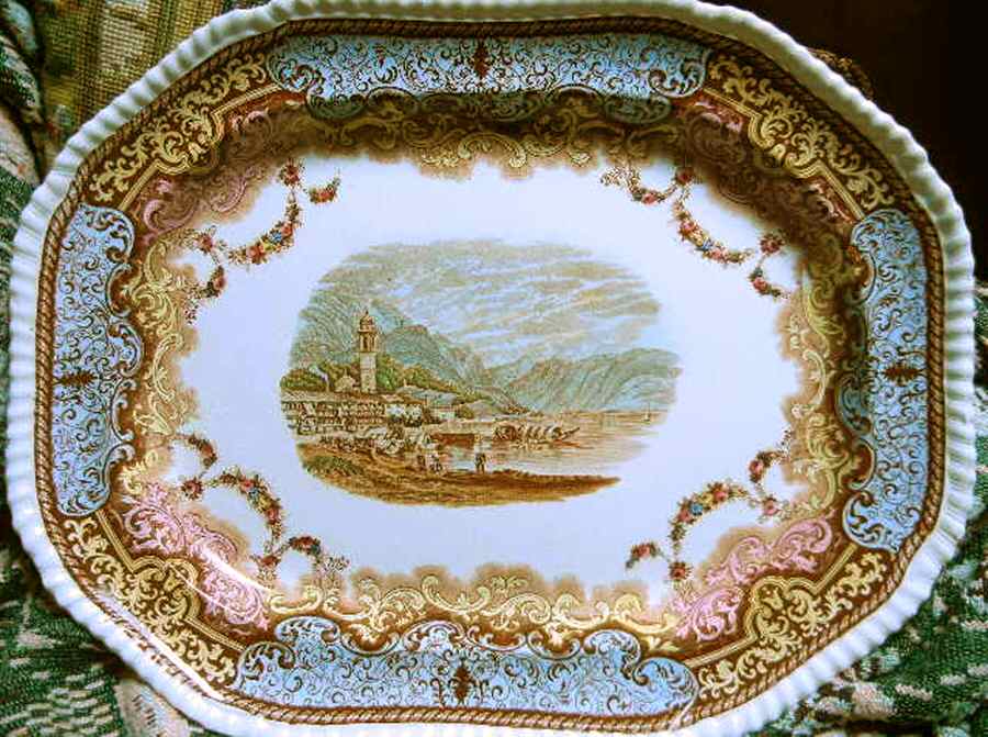 4336 17" Oval Serving Platter by Spode-1