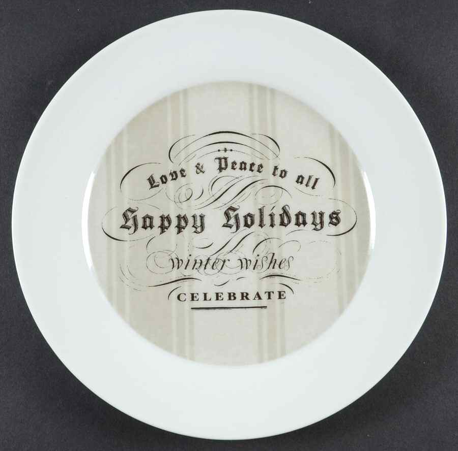 Green House Holiday Salad Plate by St Nicholas Square-1