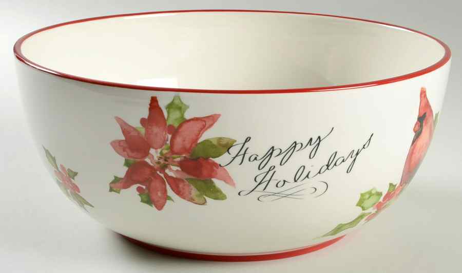Holiday Traditions 10" Round Serving Bowl by St Nicholas Square-1