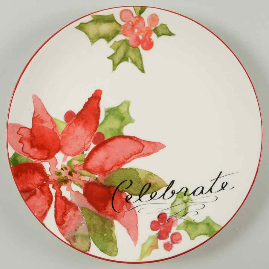 Holiday Traditions Salad Plate by St Nicholas Square-1