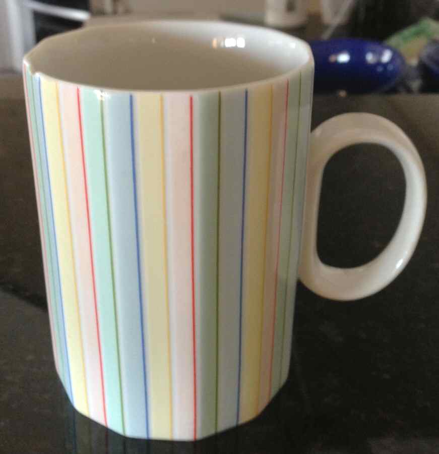 Rainbow Vertical Stripes Mug by Studio Nova-1