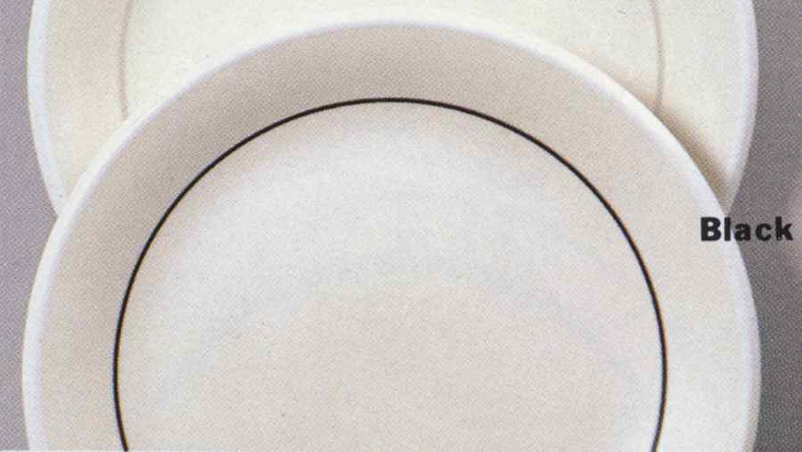 Contempo Black Dinner Plate by Sango-1