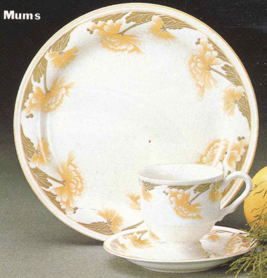 Mums Dinner Plate by Sango-1