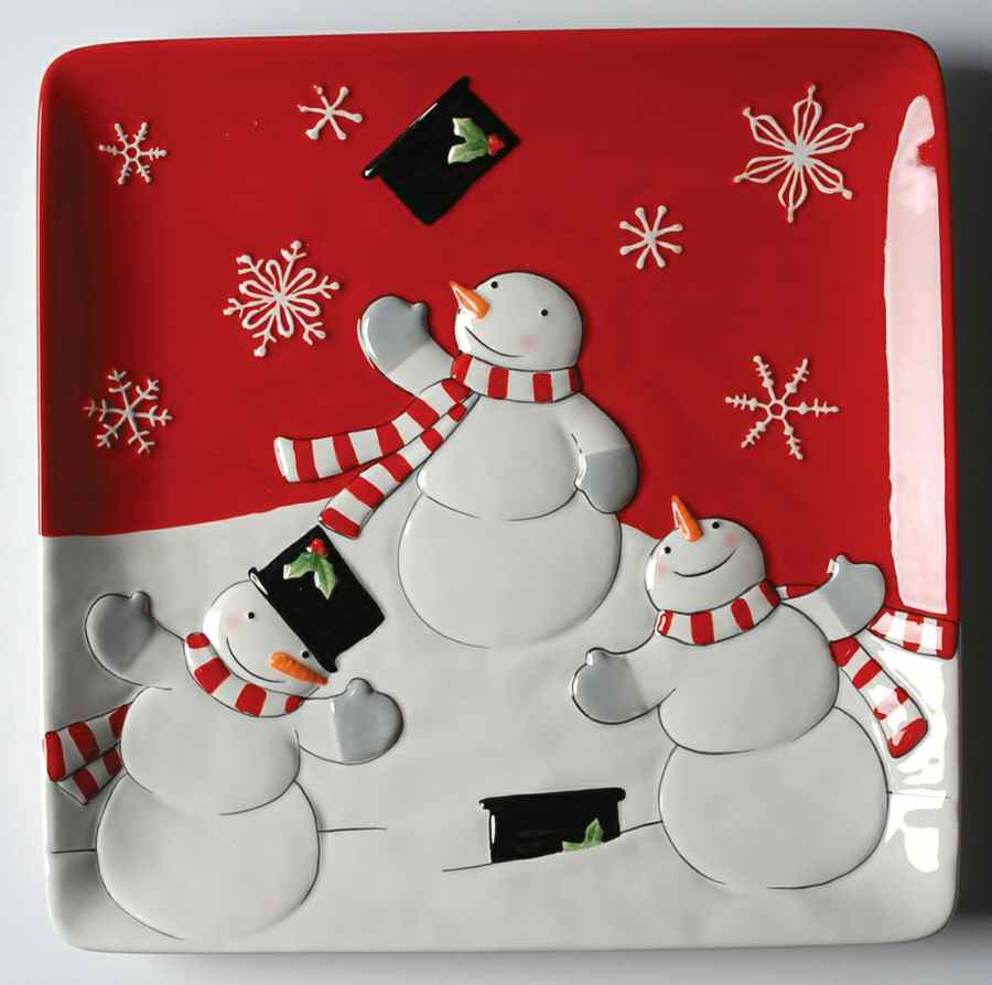 Tree Lot Square Dinner Plate by St Nicholas Square-1