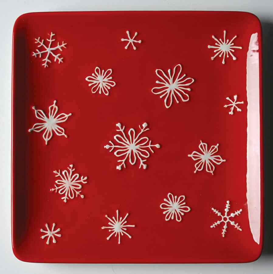 Tree Lot Square Salad Plate by St Nicholas Square-1