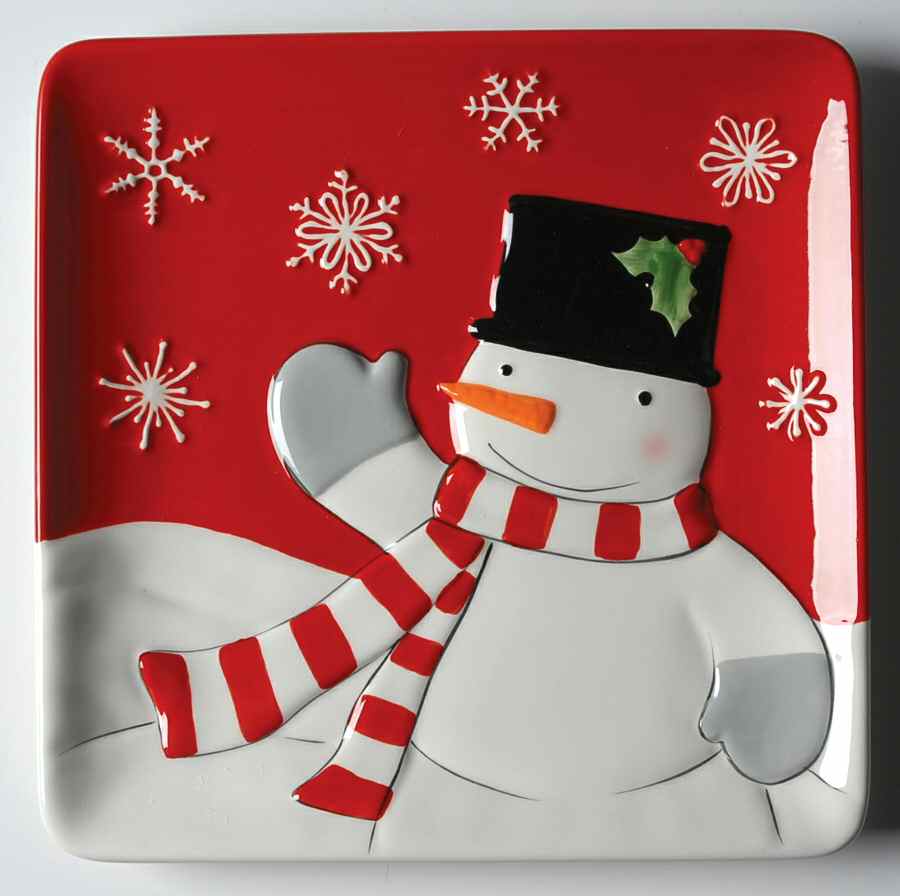 Tree Lot Square Salad Plate by St Nicholas Square-1