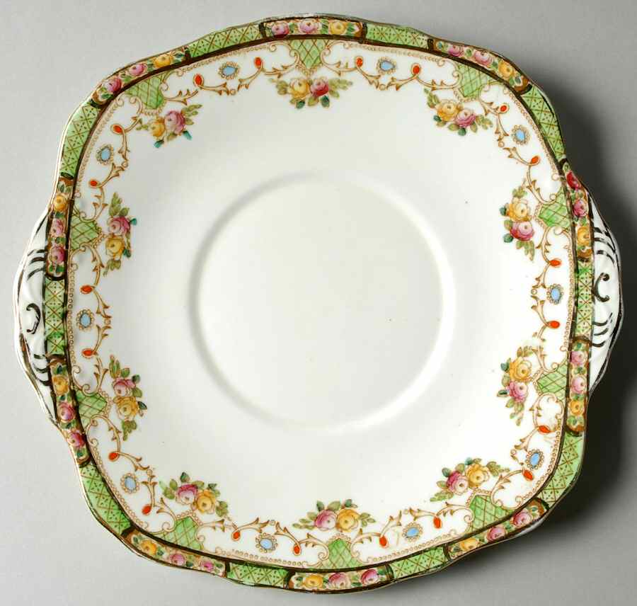 2492 Square Handled Cake Plate by Sutherland-1