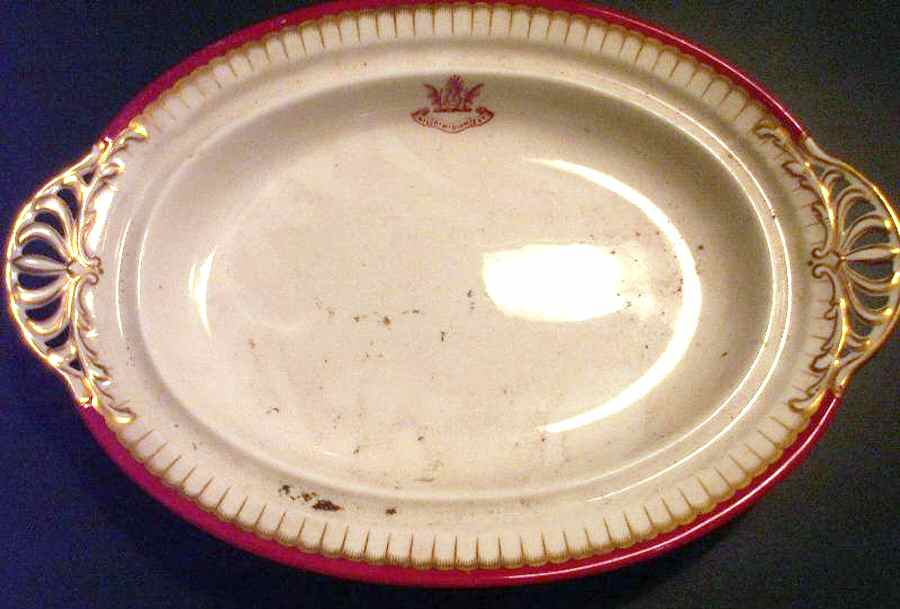 D5387 12" Oval Serving Platter by Spode-1