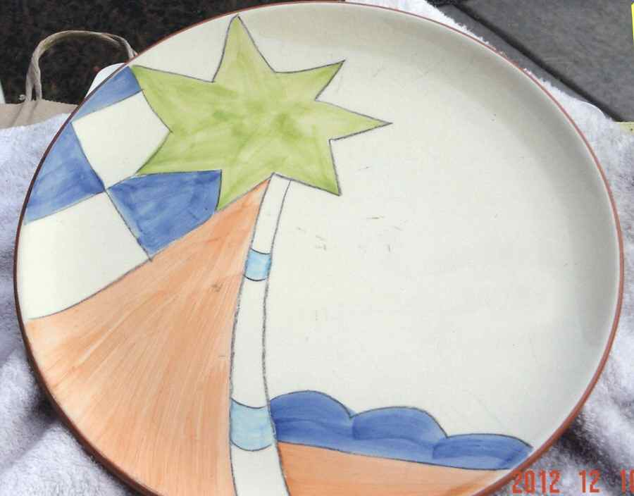Palm Beach Dinner Plate by Studio Nova-1