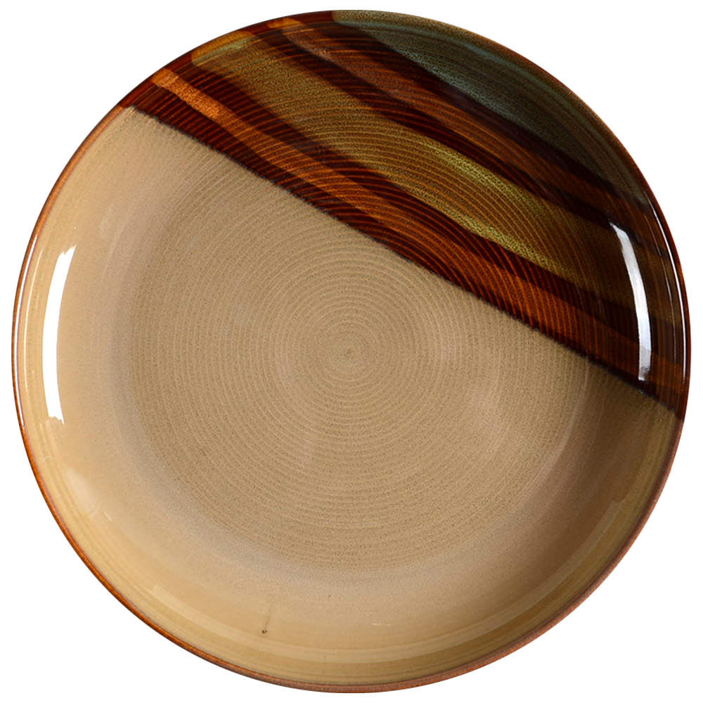Alpha Brown Dinner Plate by Sango-1