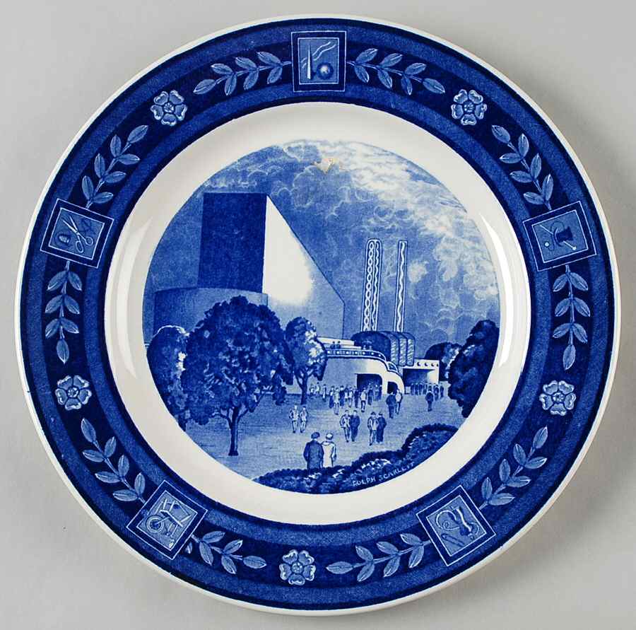 New York World's Fair 1939 Dinner Plate by Spode-1