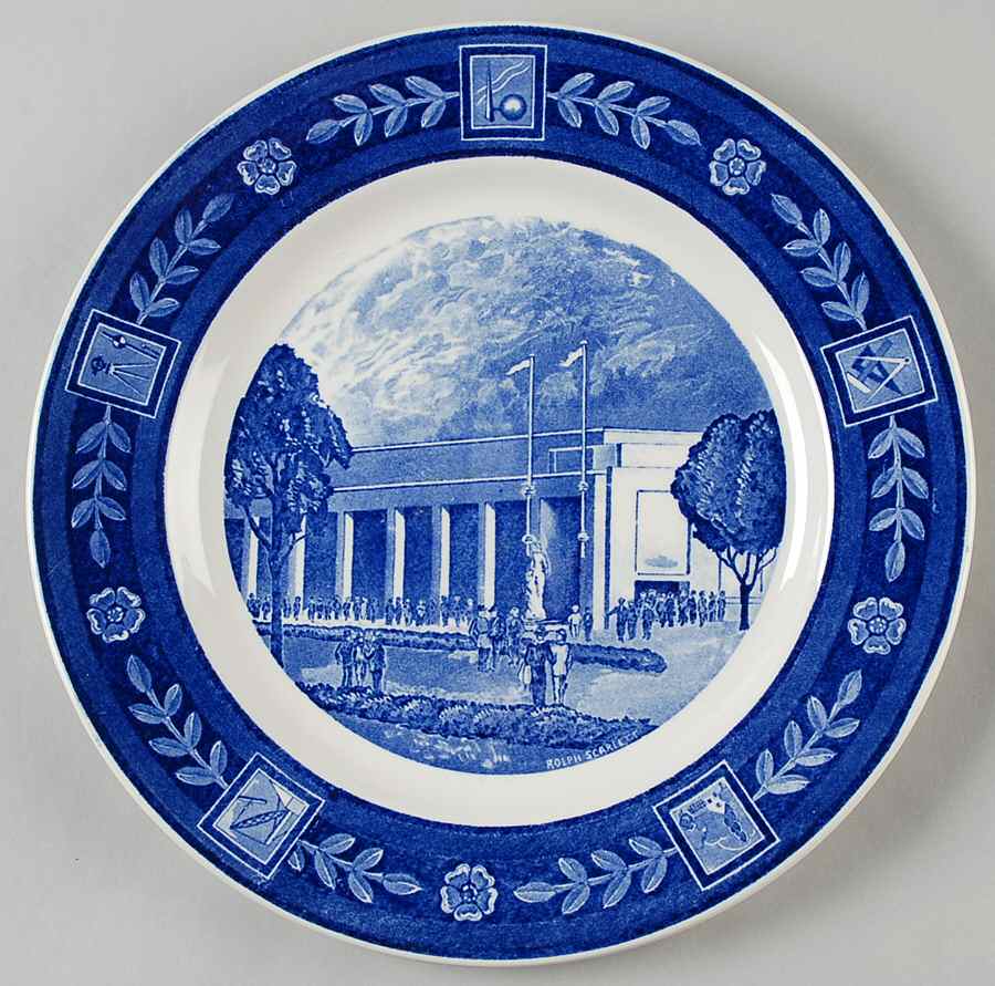 New York World's Fair 1939 Dinner Plate by Spode-1