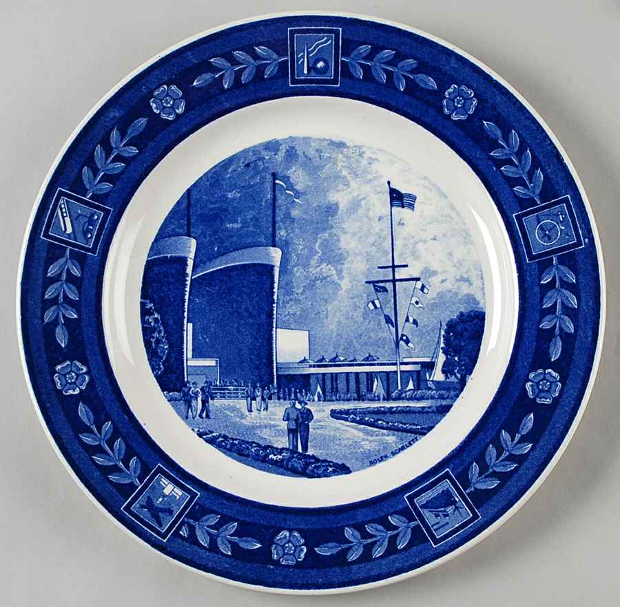 New York World's Fair 1939 Dinner Plate by Spode-1