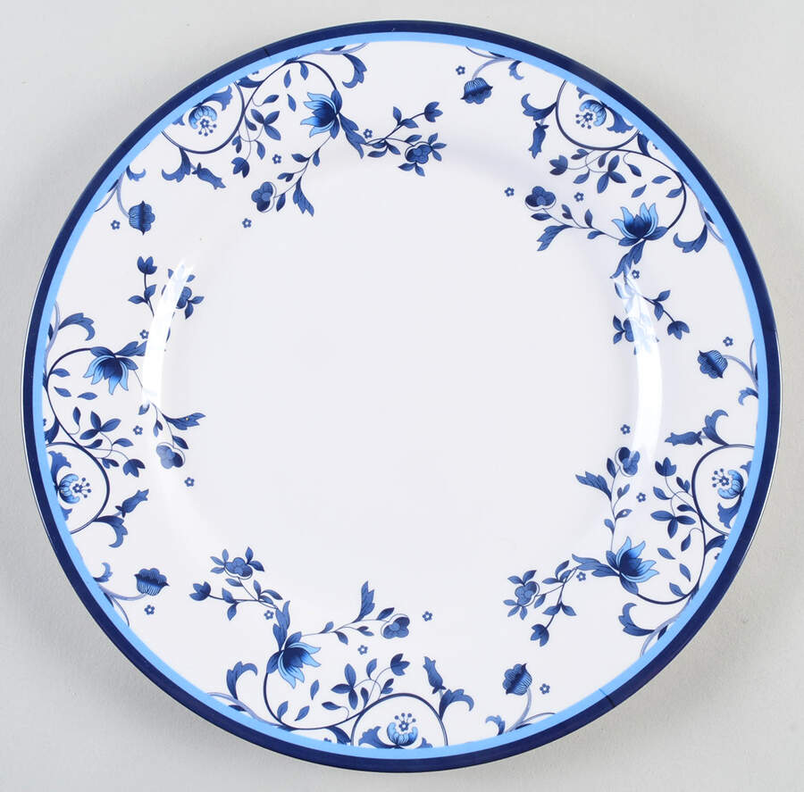 Blue Portofino Melamine Dinner Plate by Spode-1