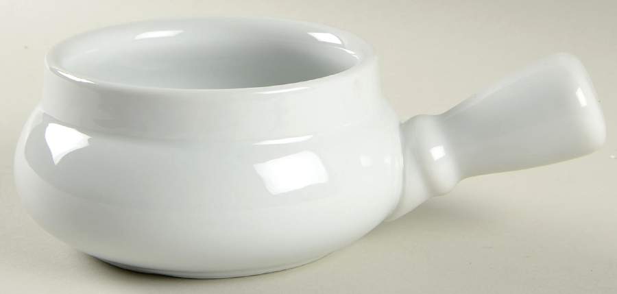 Blanc Individual Handled Soup Bowl by Sur La Table-1