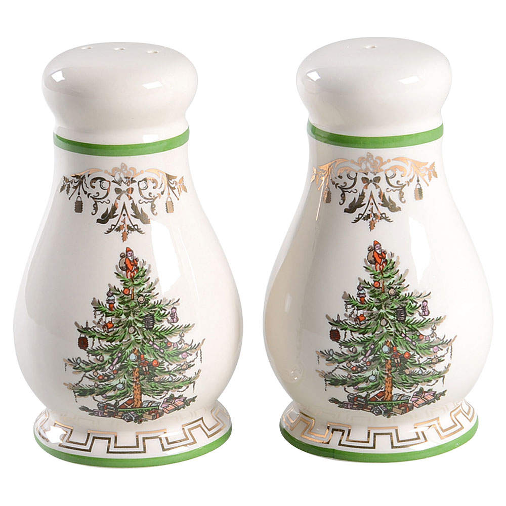 Christmas Tree Gold Collection Salt & Pepper Set by Spode-1