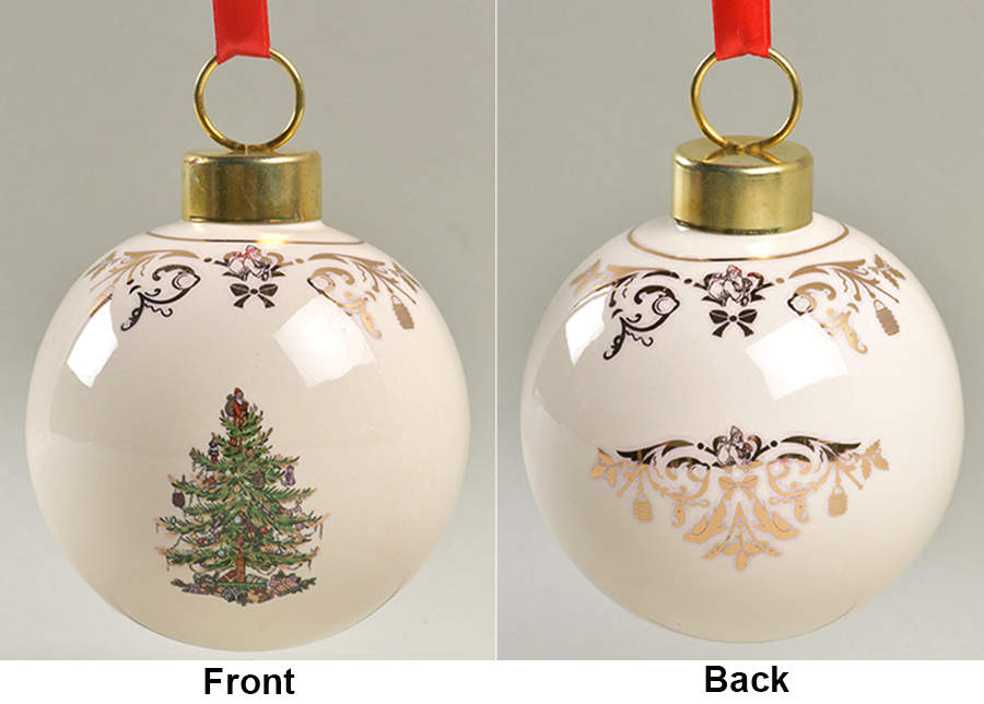 Christmas Tree Gold Collection 2014 Annual Bauble Ornament by Spode-1