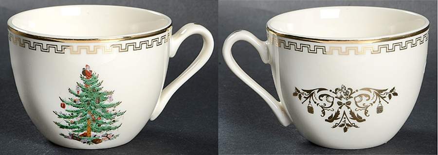 Christmas Tree Gold Collection Flat Cup by Spode-1