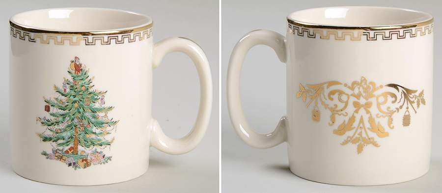 Christmas Tree Gold Collection Mug by Spode-1