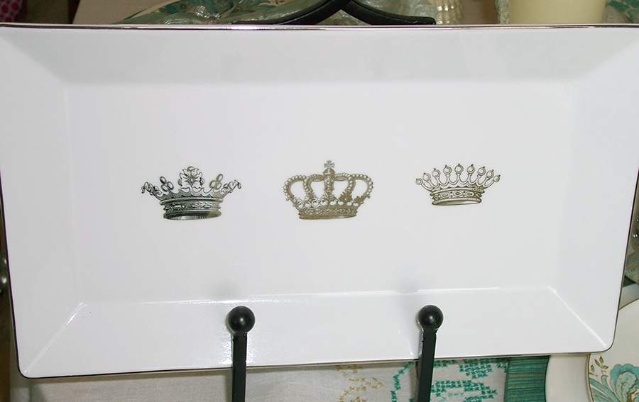 Crowns 14" Rectangular Serving Platter by Sur La Table-1