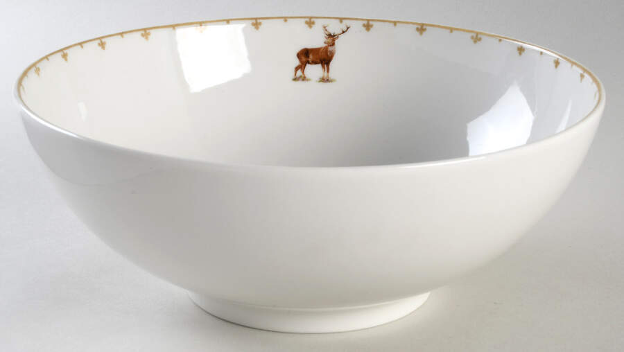 Glen Lodge Stag 9" Round Vegetable Bowl by Spode-1