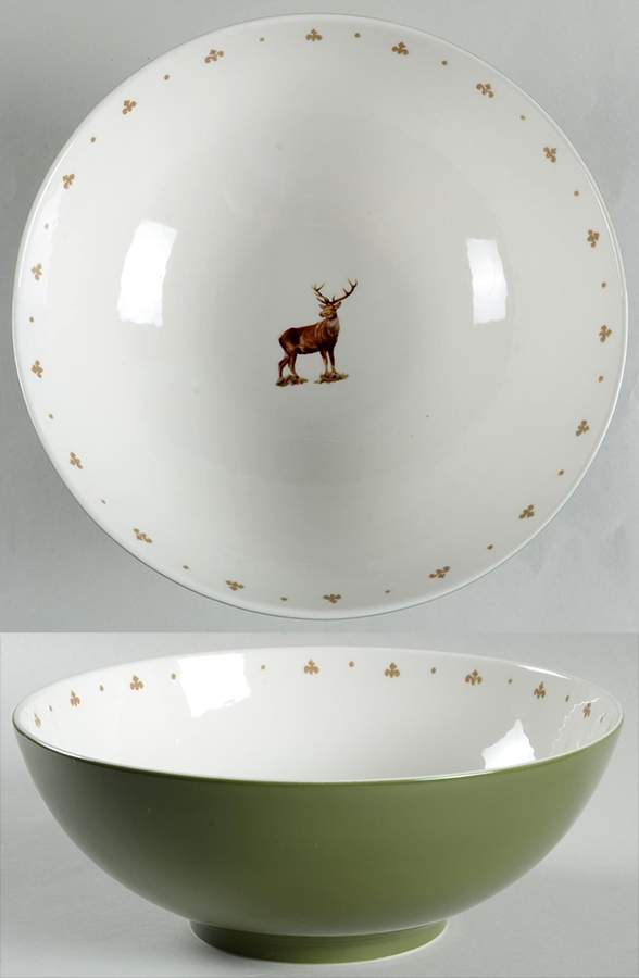 Glen Lodge Stag 9" Round Vegetable Bowl by Spode-1
