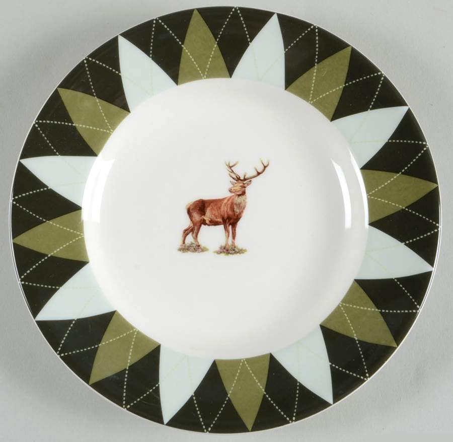 Glen Lodge Stag Bread & Butter Plate by Spode-1