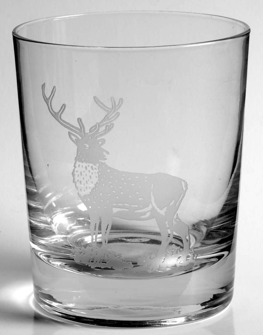 Glen Lodge Stag Glassware Double Old Fashioned by Spode-1