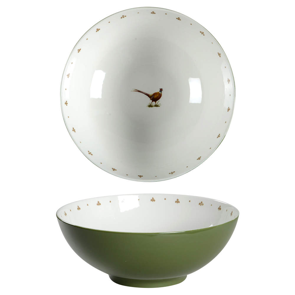 Glen Lodge Pheasant 9" Round Vegetable Bowl by Spode-1