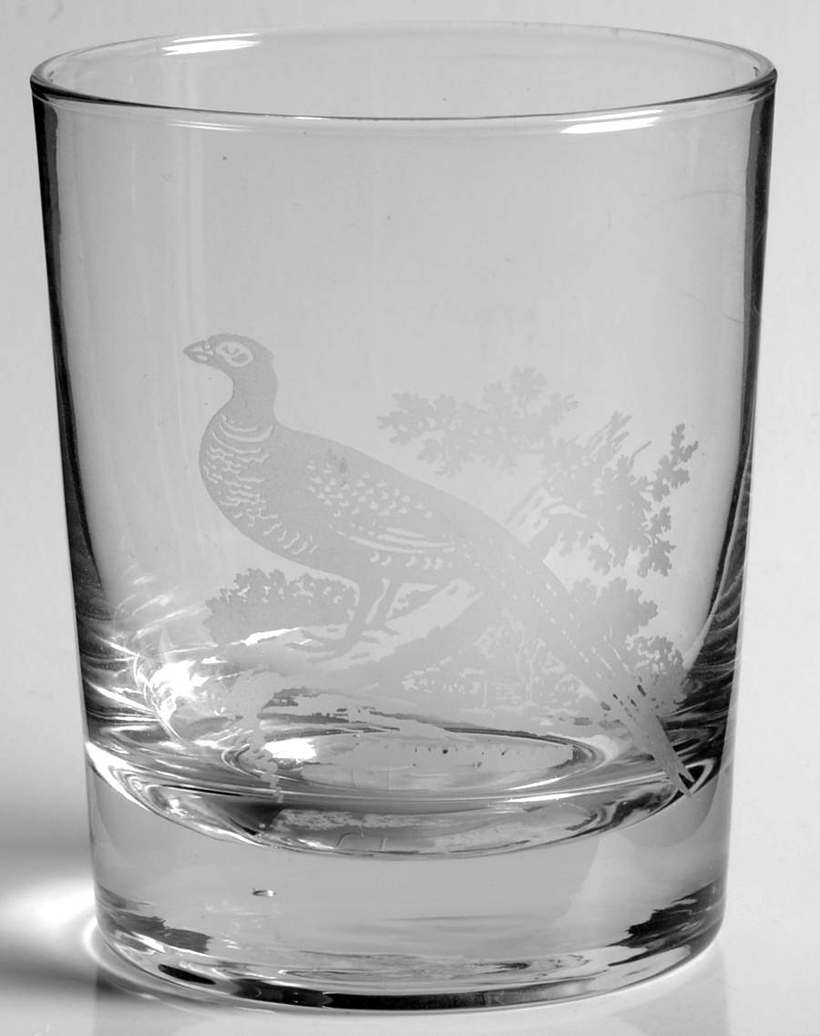 Glen Lodge Pheasant Glassware Double Old Fashioned by Spode-1