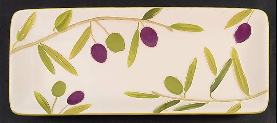 Olive 14" Rectangular Serving Platter by Sonoma Home-1