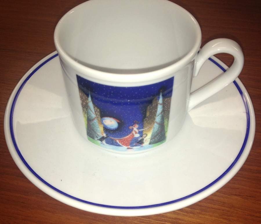 Auntie Claus Flat Cup & Saucer Set by Saks Fifth Avenue-1