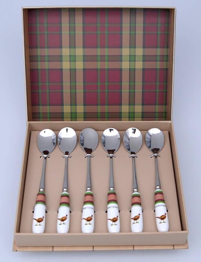 Glen Lodge Tartan Teaspoon - Set of 6 Boxed by Spode-1
