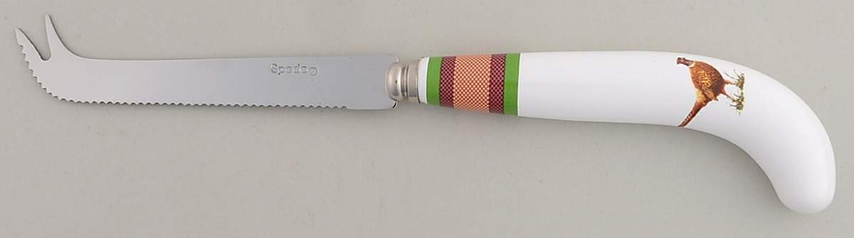 Glen Lodge Tartan Cheese Knife with Stainless Blade by Spode-1