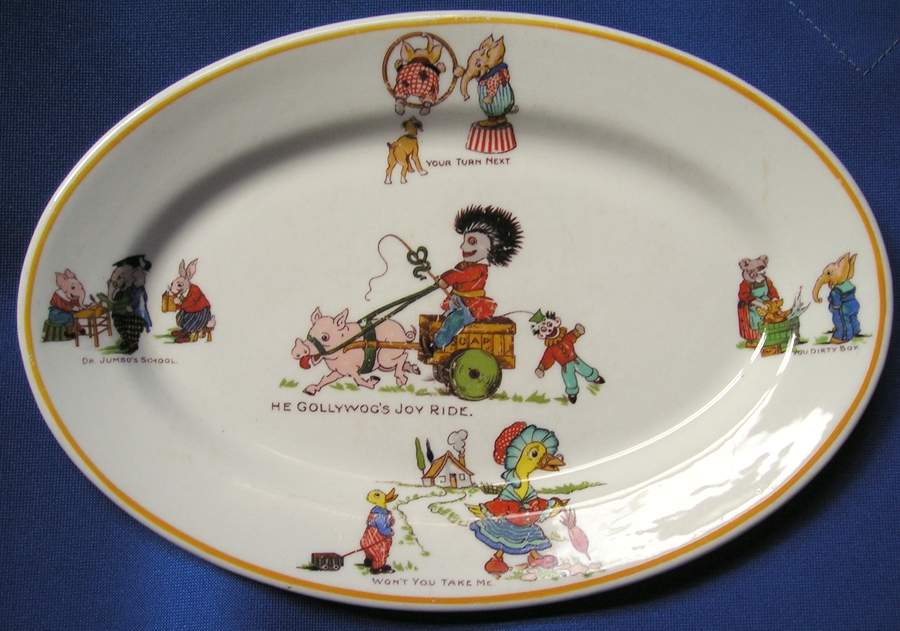 Century of Progress 11" Oval Serving Platter by Shenango-1