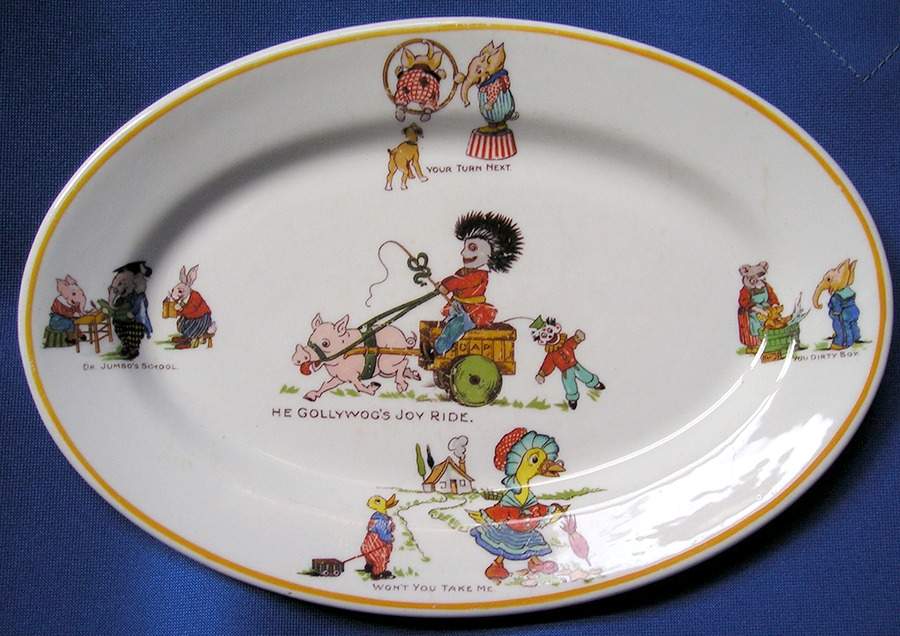 Century of Progress 9" Oval Serving Platter by Shenango-1