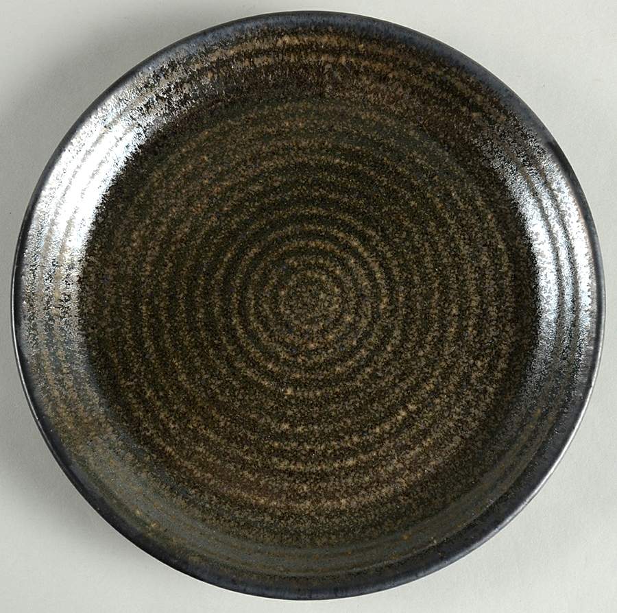 Comet Collection Black Salad Plate by Sango-1