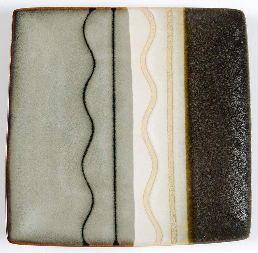 Zanzibar Black Salad Plate by Sango-1