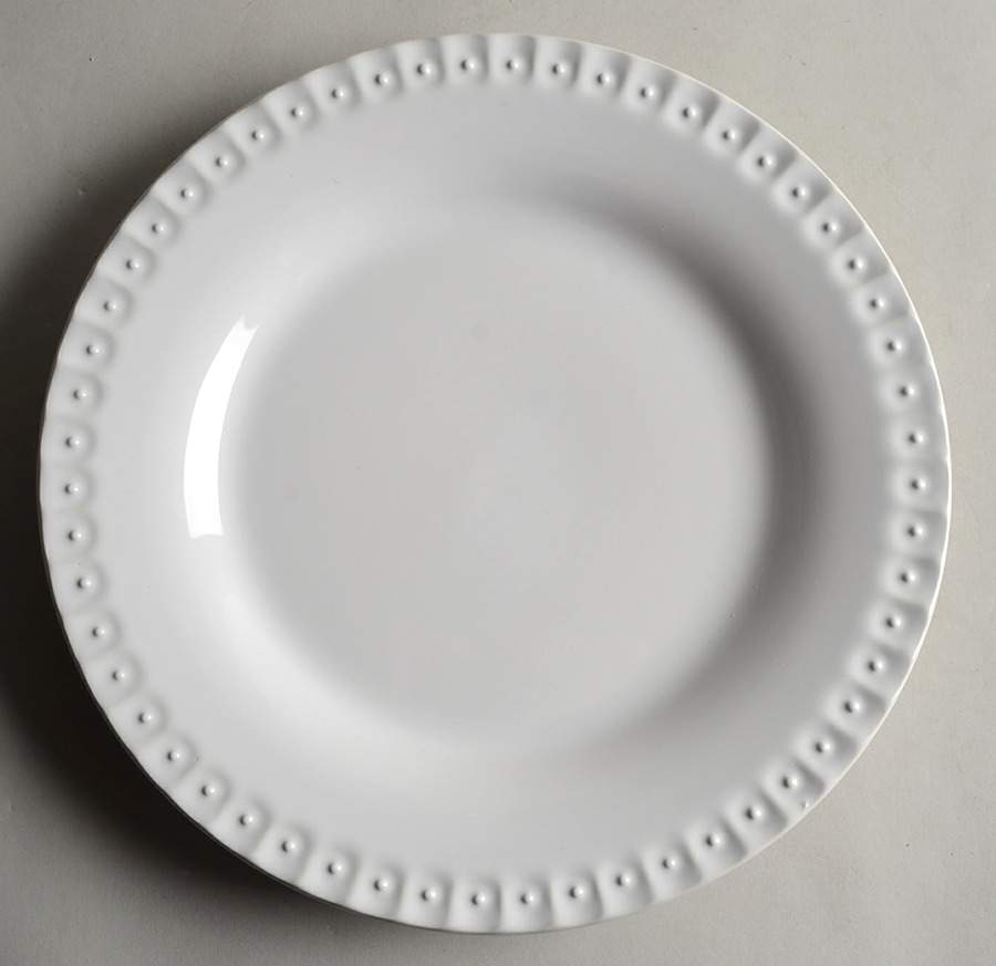 Alexa White Dinner Plate by Southern Living-1