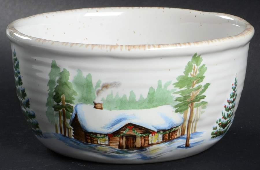 Winter White Soup/Cereal Bowl by St Nicholas Square-1