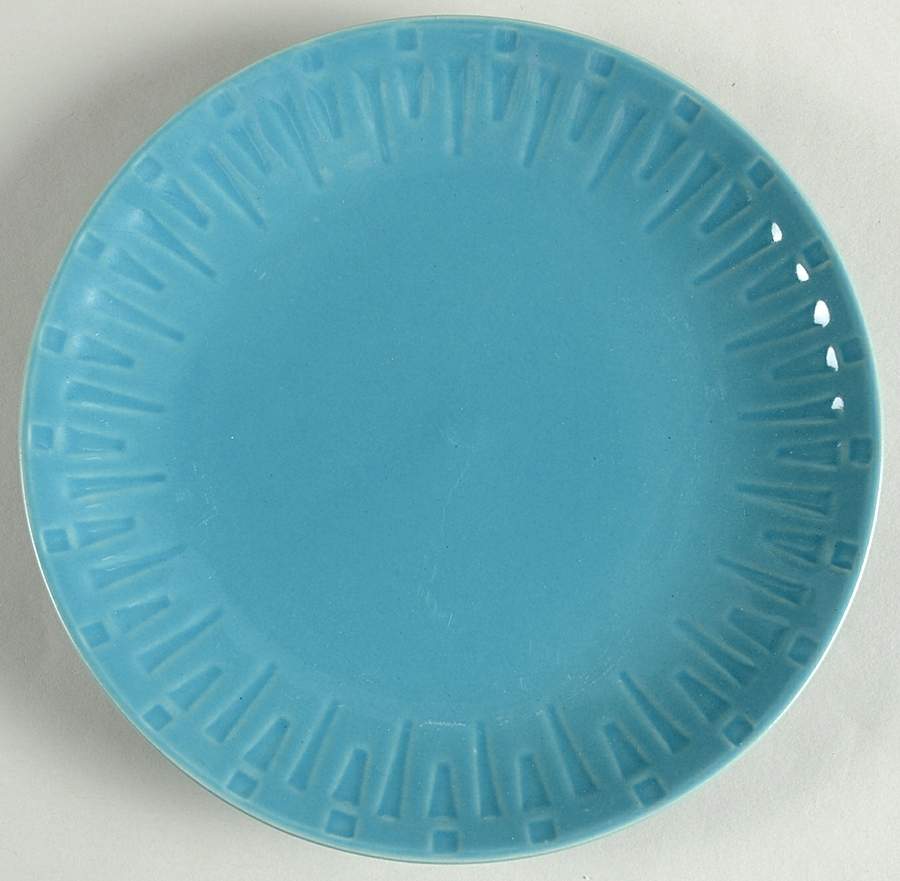 Contempo Aqua (Teal) Salad Plate by Sango-1