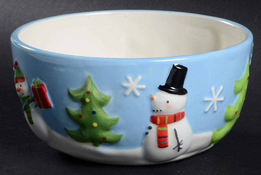 Oh What Fun Soup/Cereal Bowl by St Nicholas Square-1